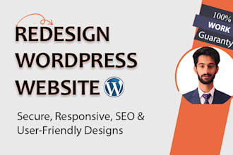 redesign attractive and SEO wordpress website