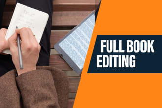 edit full books, chapters, scripts, poems, website content