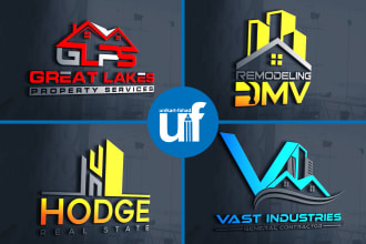 design real estate  construction handyman logo design