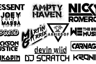 design creative logo for dj , band , music or any business