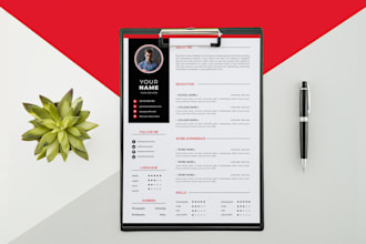 design professional resume and CV