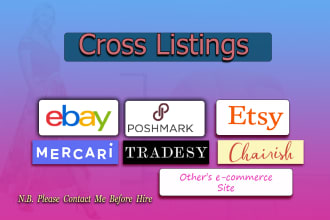 do 200 items cross listings draft listings on ebay mercari any ecommerce site