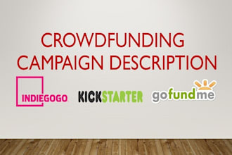 write persuasive kickstarter or indiegogo campaign copy
