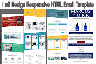 design responsive HTML  email template