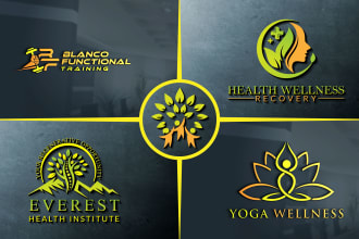 do natural health wellness fitness spa yoga logo within 24 hours