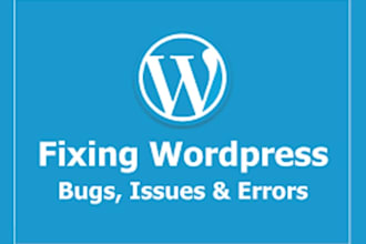 fix wordpress website issues, problems, and errors