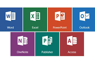 do any kind of office work using microsoft office