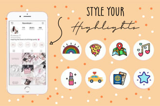 make your instagram story highlights icons more attractive