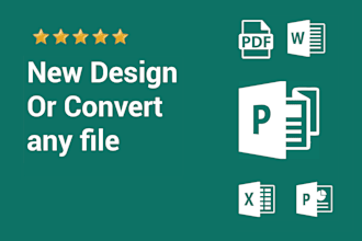 do or convert pdf, word, excel, powerpoint, publisher job