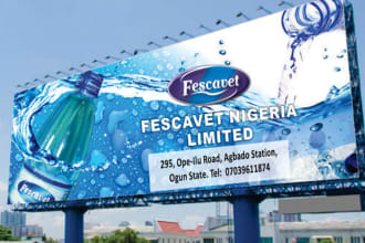 design billboard, pullup, sign board and  banners
