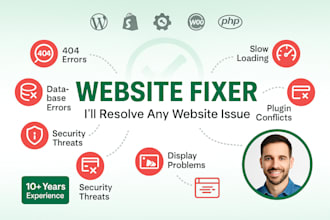 be your website fixer and resolve any issue