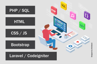 develop websites in php, javascript,css,html5