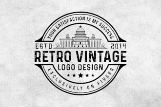 design a retro vintage logo