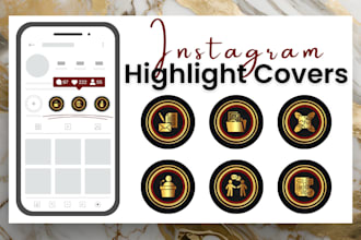 design professional instagram highlight icons