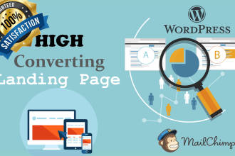 design wordpress landing page or squeeze page