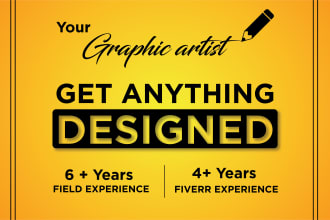 be your professional graphic designer and graphic artist