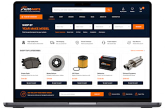 design an automotive parts ecommerce website