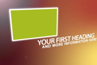make a trendy 1 MINUTE video commercial
