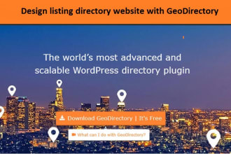 customize or design geodirectory or directory website
