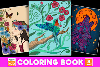 design complex mandala coloring book for amazon
