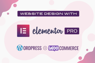 create professional elementor wordpress website and template