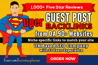 add a dofollow link on a guest post article on a da 80 website