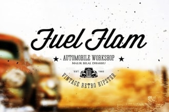 do modern vintage retro hipster logo design