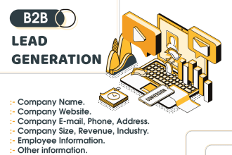 do lead generation, create contact list, email list, for you