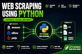 scrape websites and extract data with python