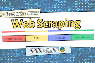do web scraping and data mining from any website