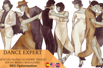 write about ballet, flamenco, bellydance, ballroom dance and more