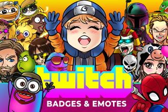 create custom chibi twitch emotes or sub badges