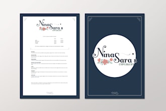 design bakery menu restaurant menu food menu etc
