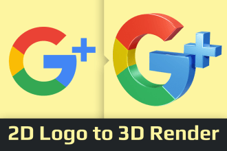 make stunning 3d logo design from your 2d branding symbol