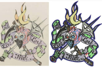 do embroidery digitizing in dst,pes,etc in 4 hours