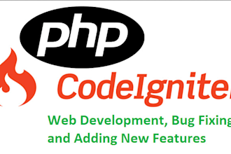 develop and fix website in codeigniter and PHP