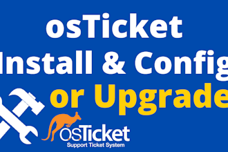 do install and config osticket soft