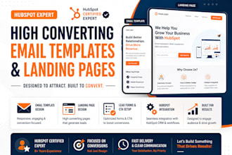 high converting hubspot email templates and landing pages