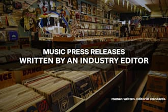 write your artist bio or music press release professionally
