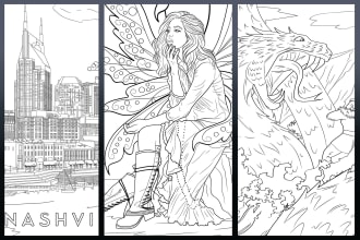 make amazing illustrations for your coloring pages or books