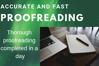 accurately proofread 5000 words