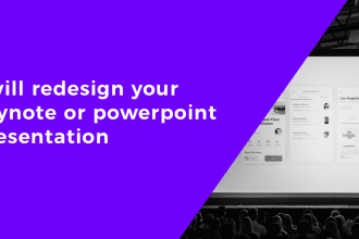 redesign powerpoint or keynote presentation