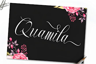 design a luxury signature logo for your business