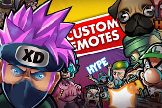 create twitch, discord, kick and vtuber emotes and badges