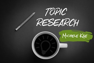 research your chosen topic