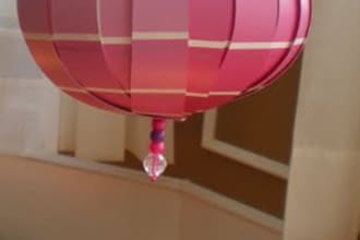 create 2 beautiful paint chip globes in any color