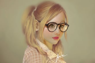 draw you digital painting illustration