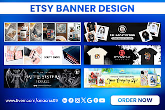 design a beautiful etsy banner for your shop