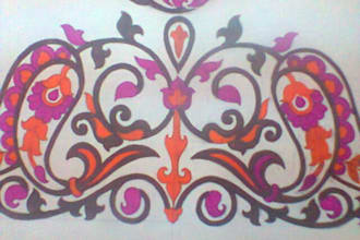 do hand embroidery and designing