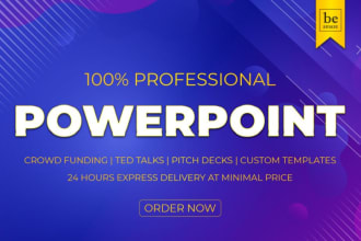 design an amazing powerpoint presentation and google slides